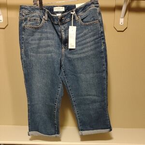 Lane Bryant Blue Cropped Curvy Jeans